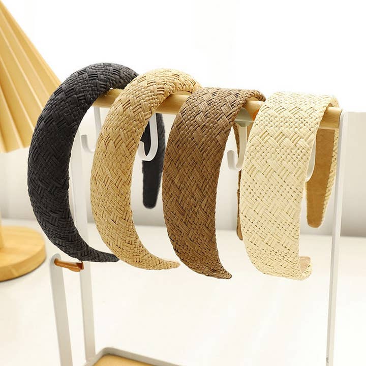 ACCITY - Wholesale Fashion Headband - Women's - 2024 FASHION RAFFIA TEMPERAMENT HEADBANDS_CWAHA11649