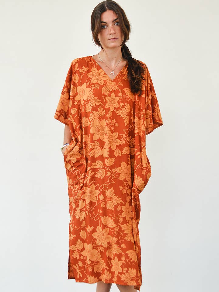 Balizen Direct from Bali - Wholesale Kaftan - Women's - SALE | Kaftan Dress | Passion Flower Spice0
