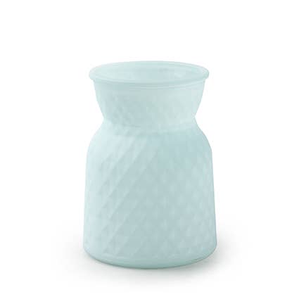 Vaso 'posh' azul mate h13.5 x10 cm por atacado de Jodeco Glass