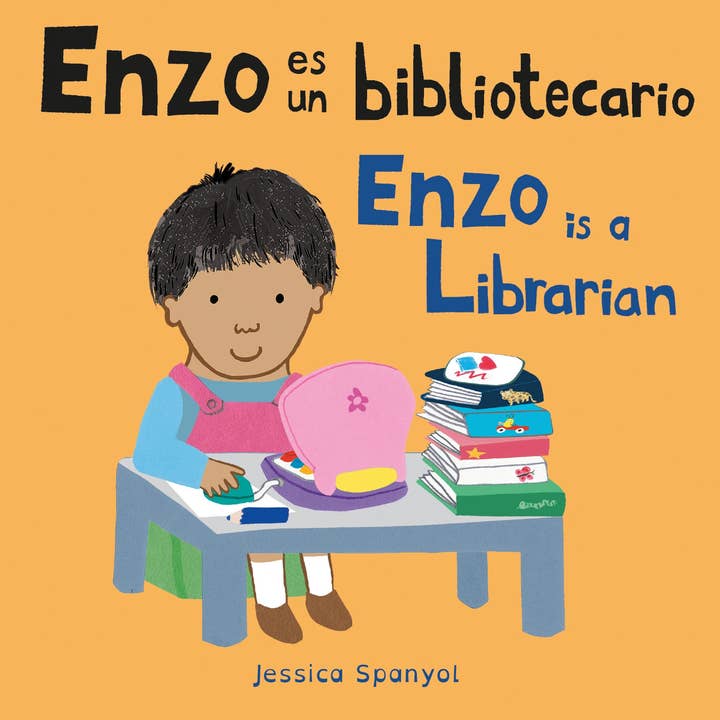 Child's Play Inc. - Wholesale Preschool Book (3-5) - Enzo es un bibliotecario/Enzo is a Librarian