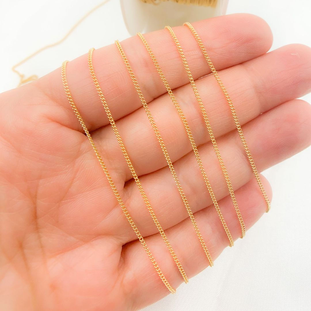 Tresor Jewelry Inc. - Vente Collier maille et chaîne - 71GF. Chaîne gourmette en or rempli 14K2