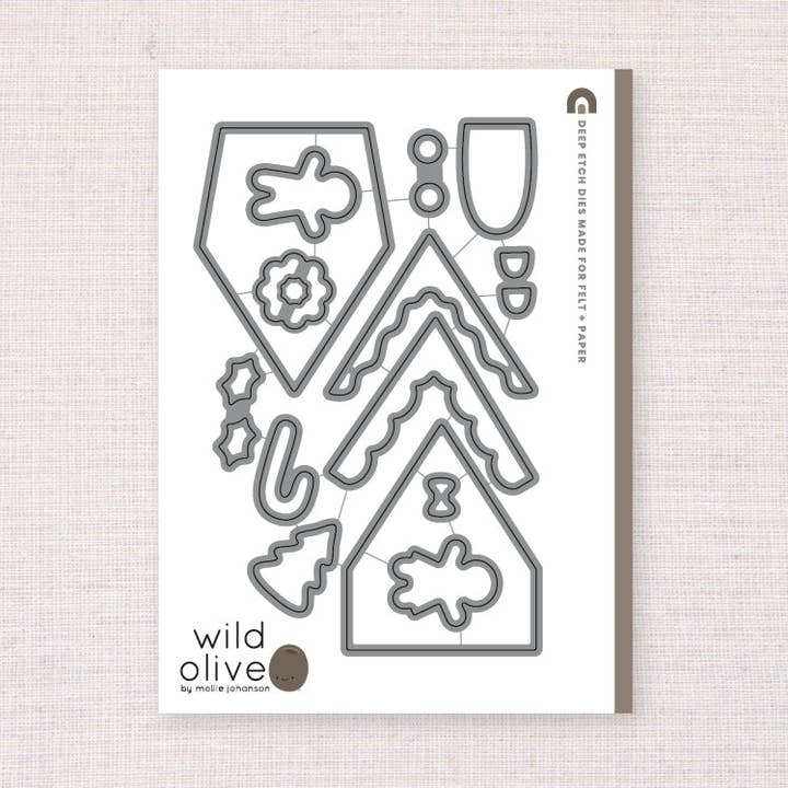 Cottage de Biscuits au Gingembre, Matrice de Découpe Profonde pour la vente par Benzie Design