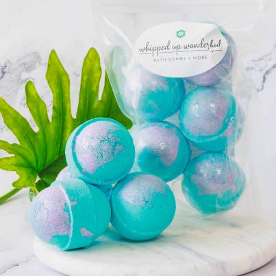 Mermaid Itty Bitty BomBombs - Mini Bath Bomb - 5 Pcs for wholesale by Whipped Up Wonderful