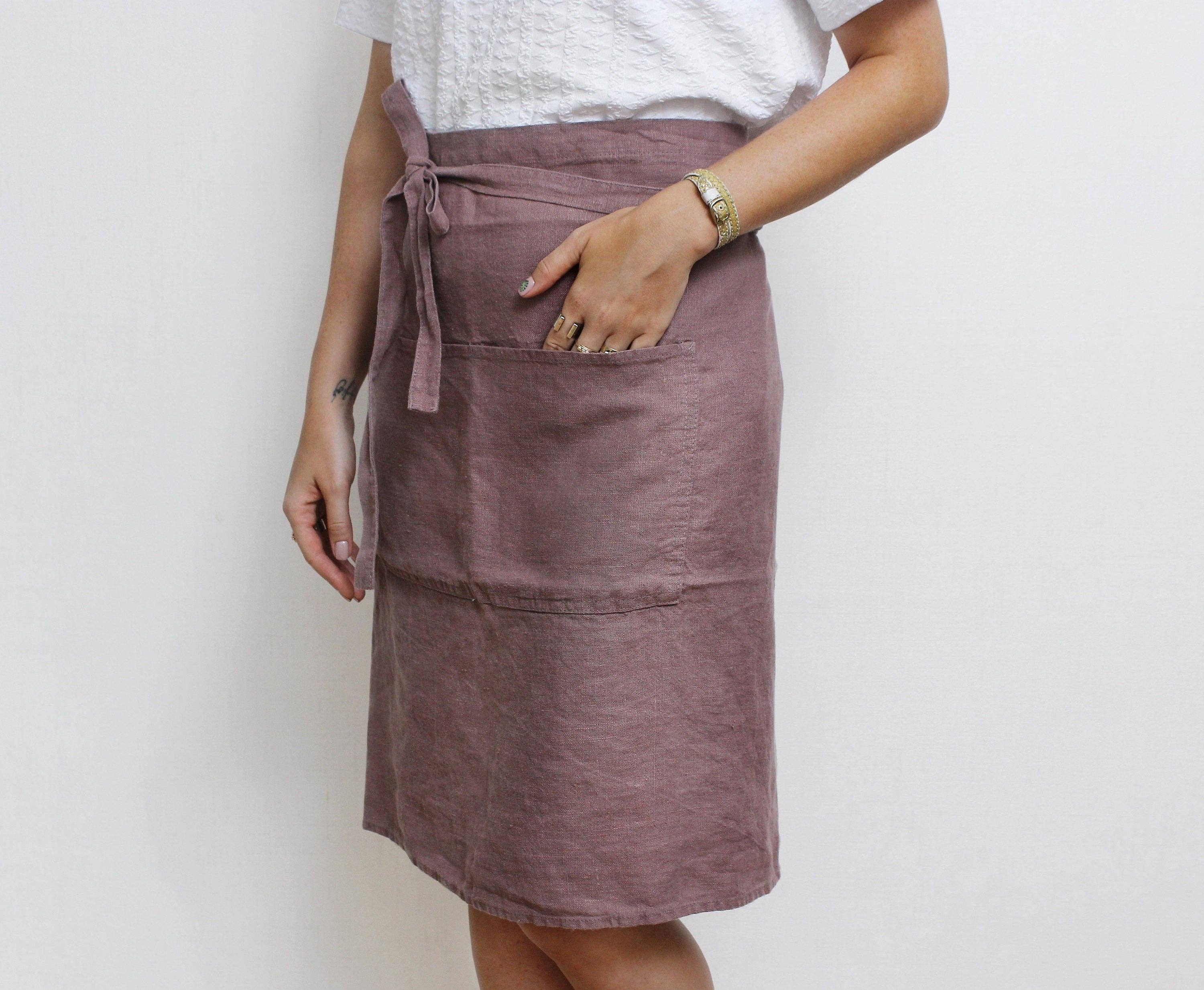 LinenQ - Wholesale Apron - Linen half apron 3