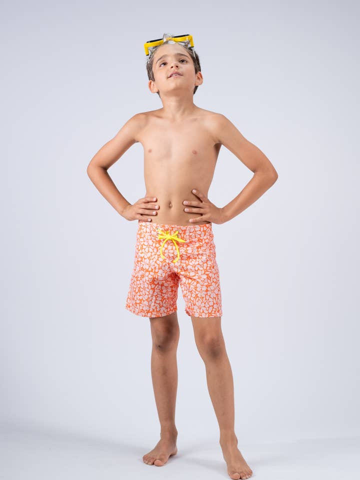 Paradise flowers surfer swim shorts for wholesale by Paperboat