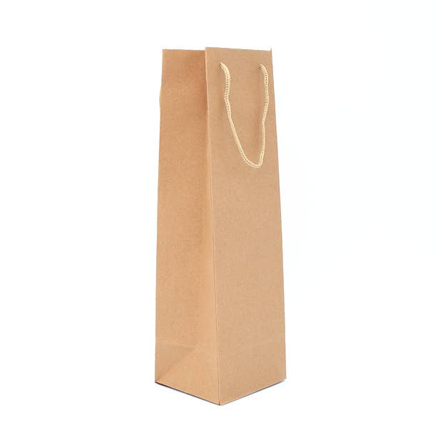 Inca UK - Wholesale Gift Bag - 33x10x9cm. Brown Kraft Paper Bottle Bag2