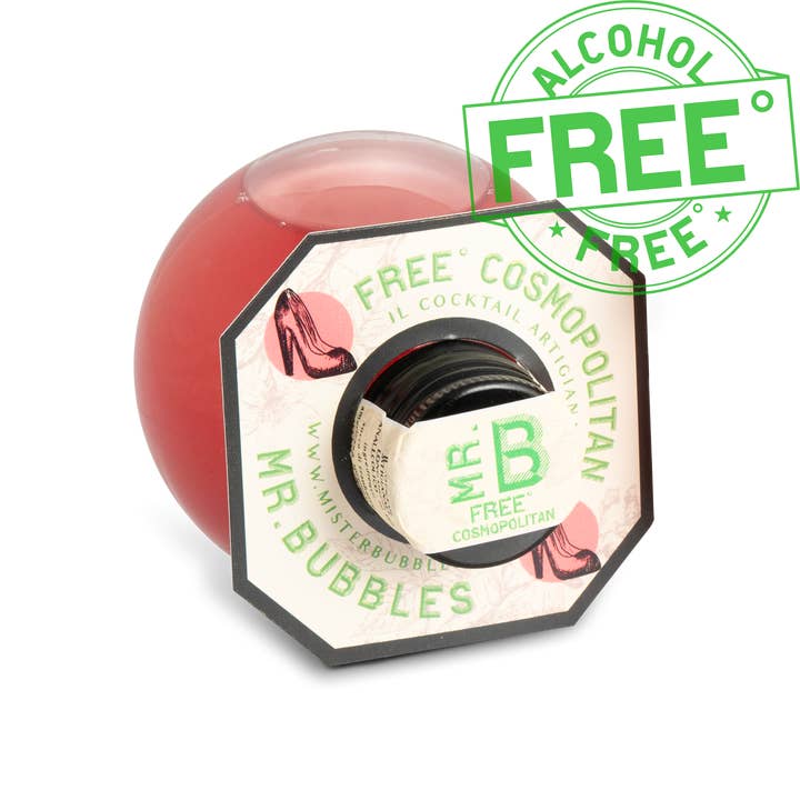 Misterbubbles - Wholesale Non-Alcoholic Aperitif/Mocktail - Free° Non-alcoholic Cosmopolitan cocktail ready to drink1