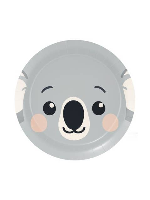 8 Plates 18 cm KOALA ANIMAL FACES for wholesale by Fiestora