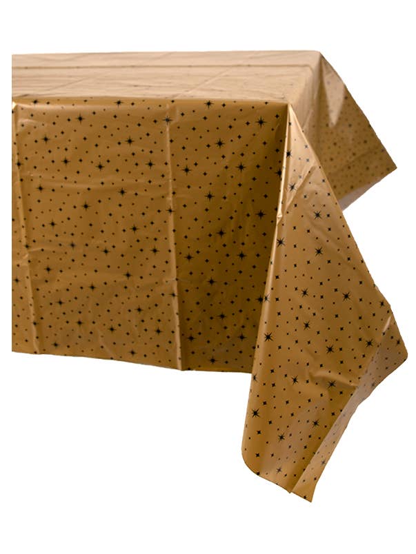 Articles de table de fête - nappe noire/or pour la vente par PD Party