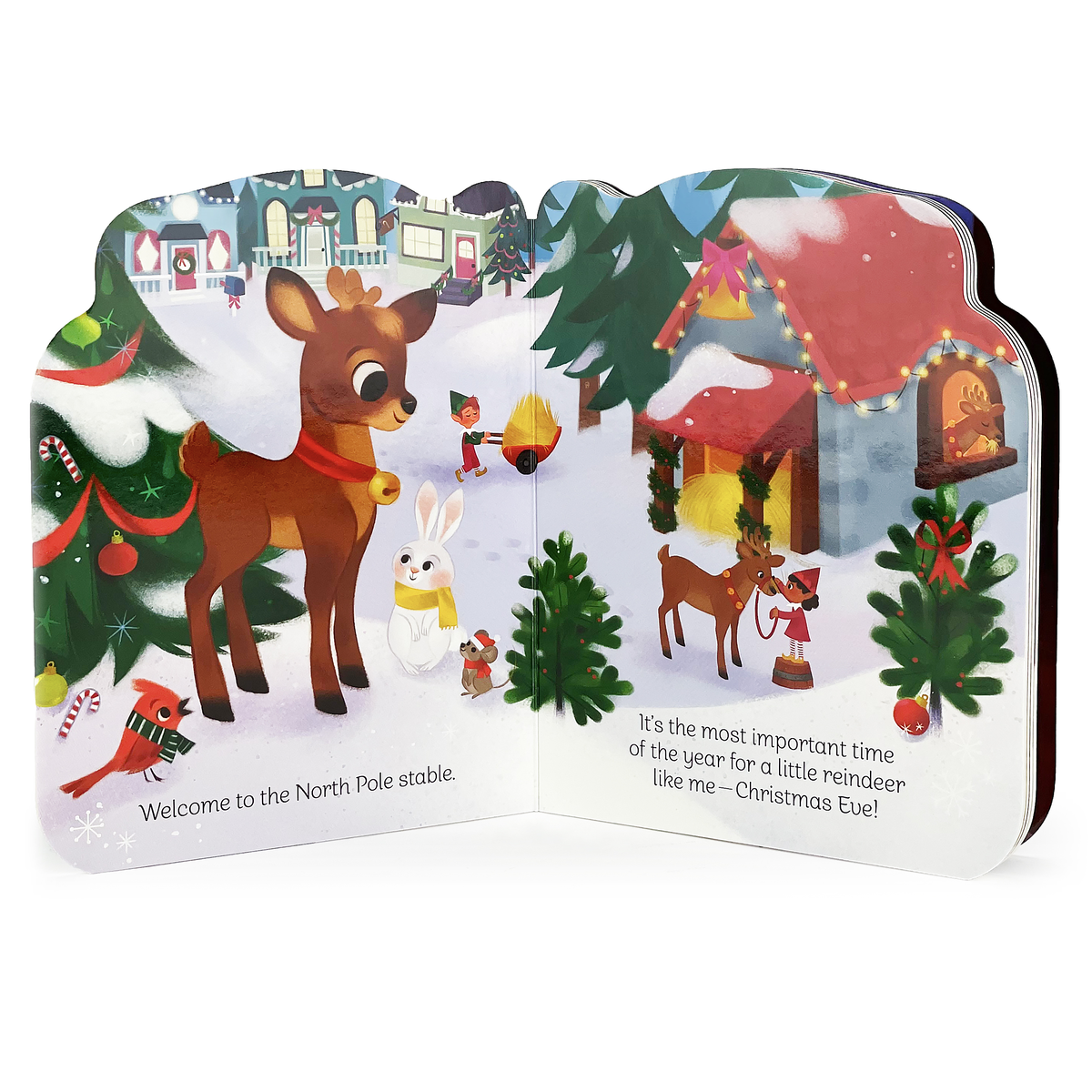 Cottage Door Press - Wholesale Baby & Toddler Book (0-2) - A Little Reindeer Shaped Christmas Board Book2