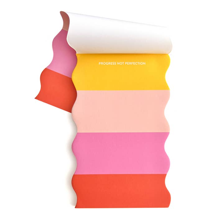 Varme striber bølge notesblok for engroshandel hos Pineapple Sundays Design Studio