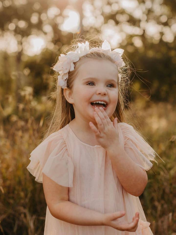 Maisie Dress . Pale pink for wholesale by Miss Rose Sister Violet Australia