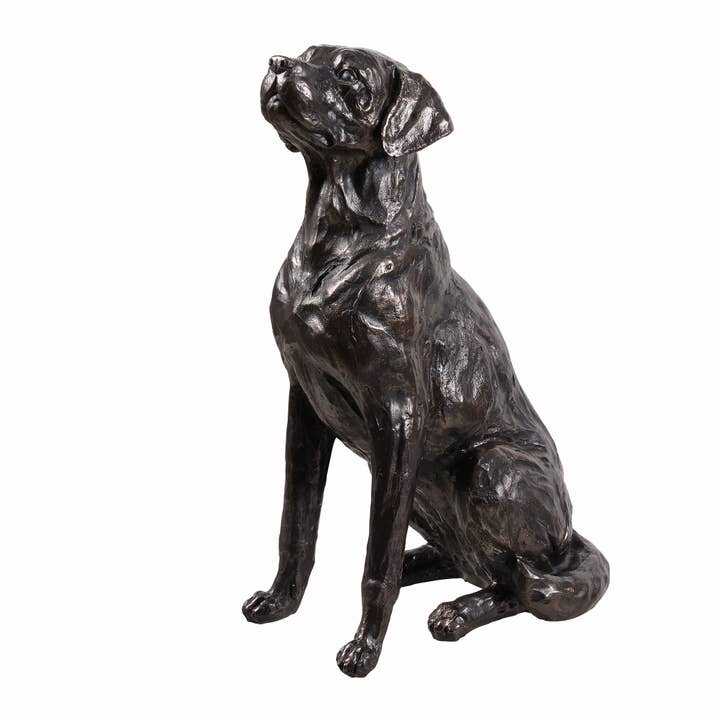 Zittende Labrador Brons voor wholesale door Hi-Line Gift Ltd.