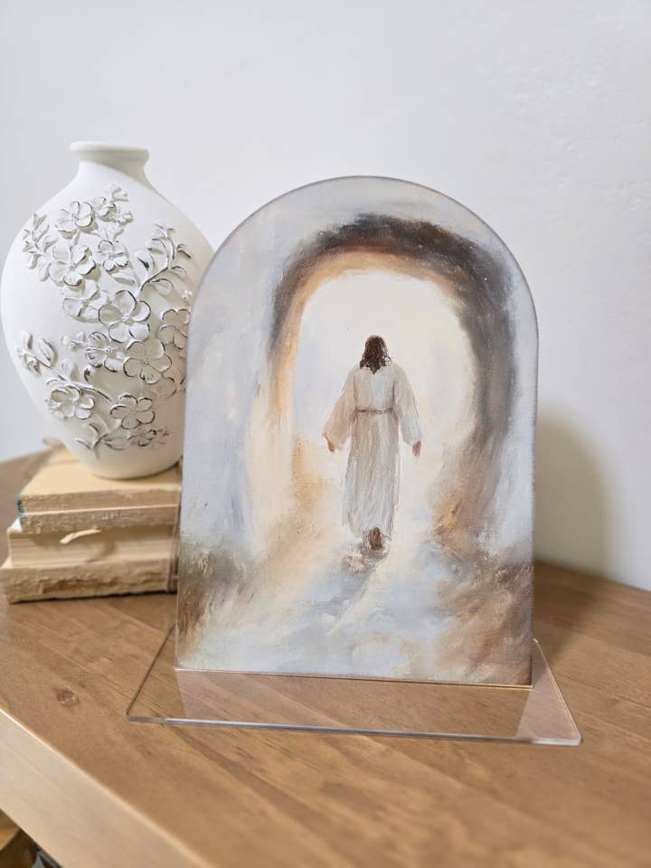 Tro Buehylde Skilt – Blød Neutral Kristent Kunst Dekor for engroshandel hos The 19th Collective