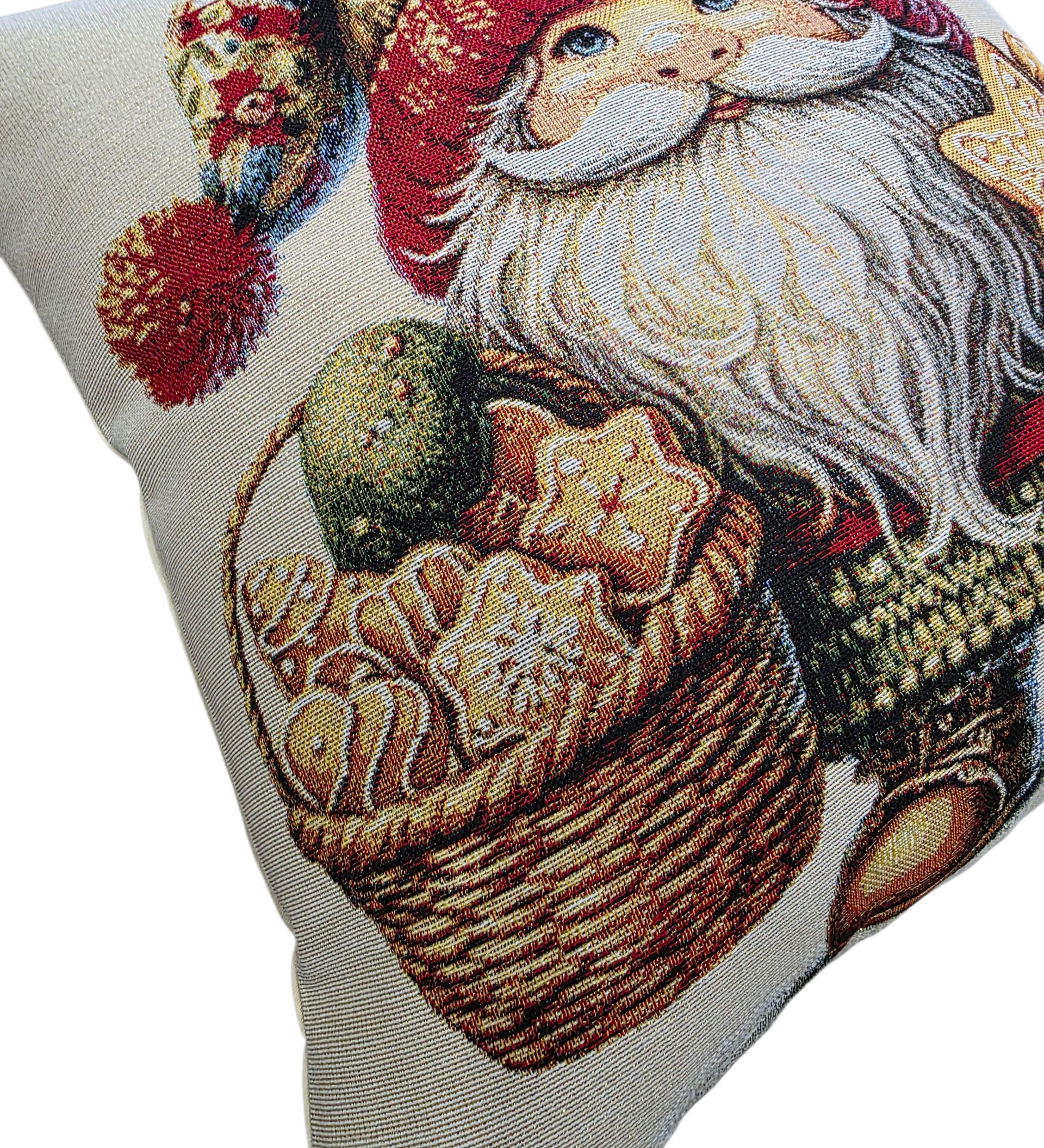 Lunaria Lab - Wholesale Throw/Decorative Pillow - Gnomes Lurex Gobelin Cushion Cover9