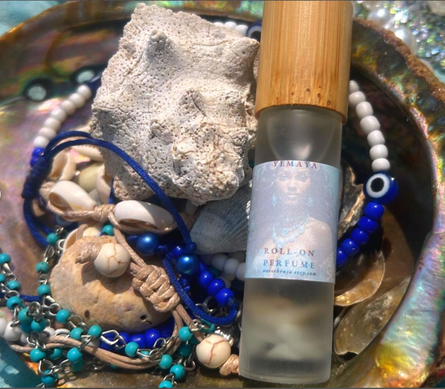 WaterBruja – wholesale Roll-on fragrance – Yemaya Perfume Roll-On, Perfume Oil Roller, Crystal Infused 4
