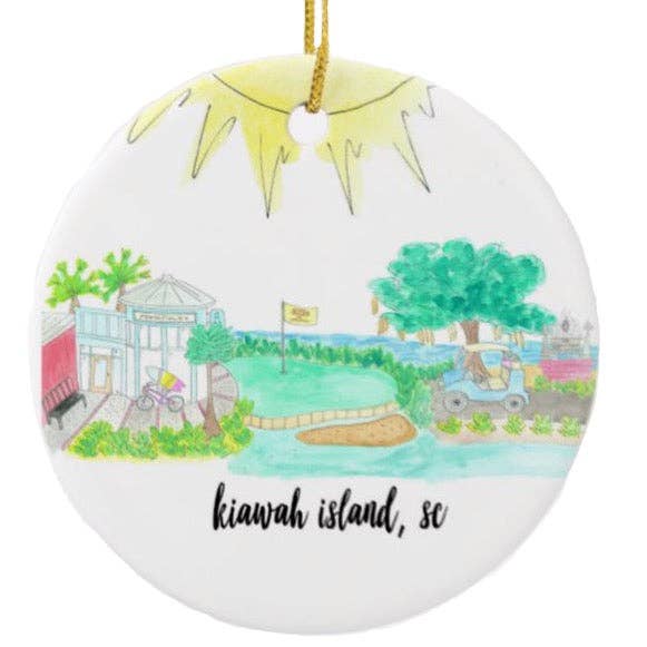 Kiawah Island, SC Ornament for wholesale by Island Haus Co