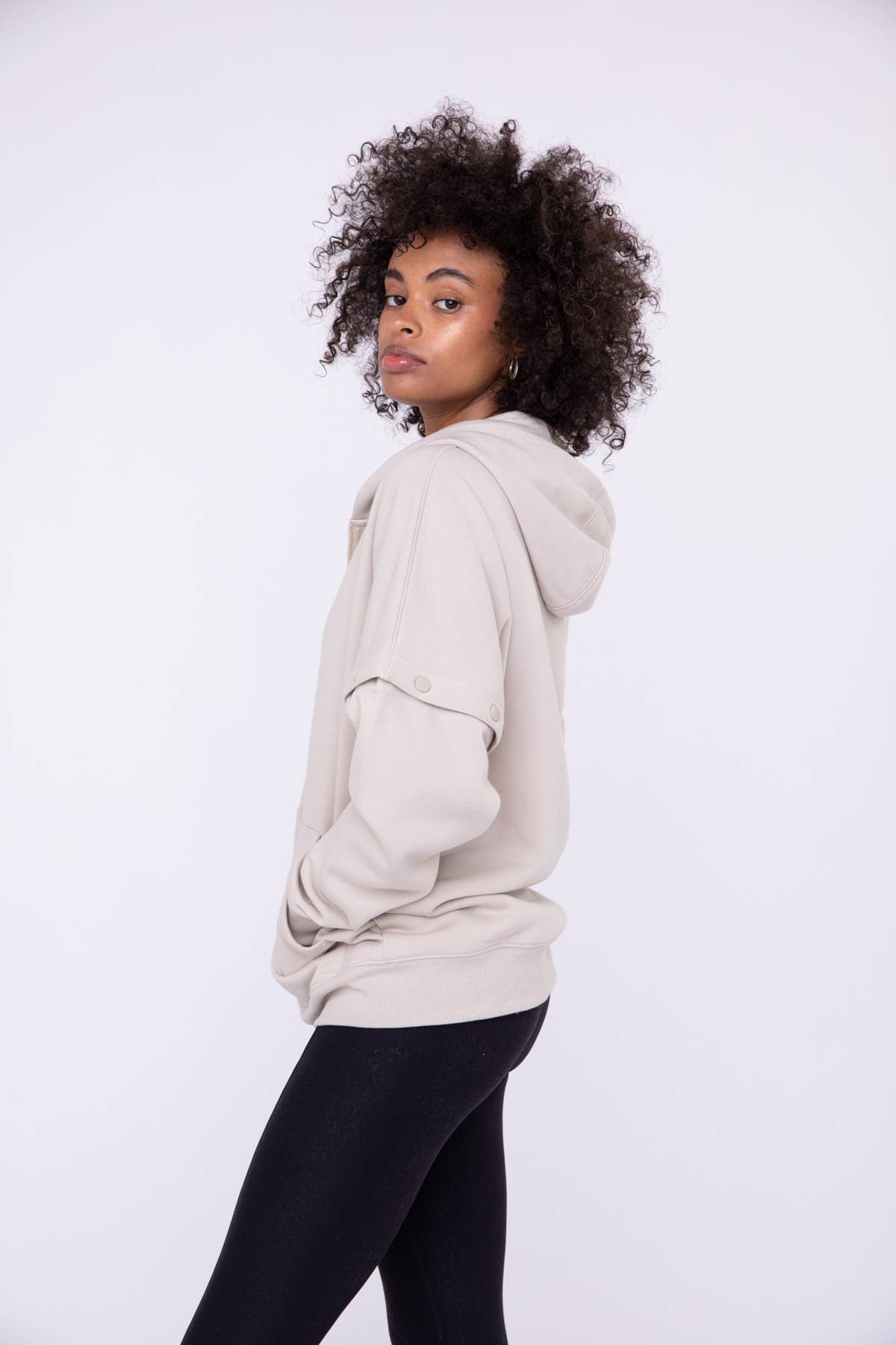 Mono B - Wholesale Jacket - Women's - 2-in-1 Zip-Up Hoodie Jacket2