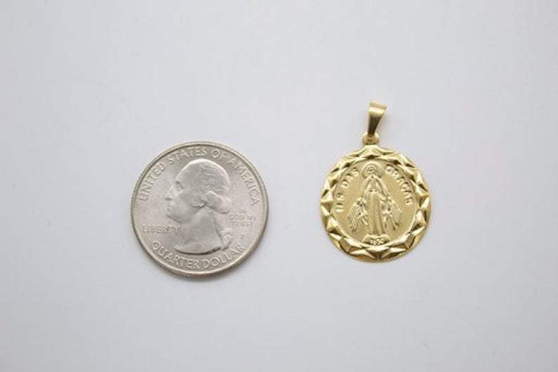 MIA Jewelry - Wholesale Individuele bedel/hanger - 18K goud gevulde wonderbaarlijke medaille2