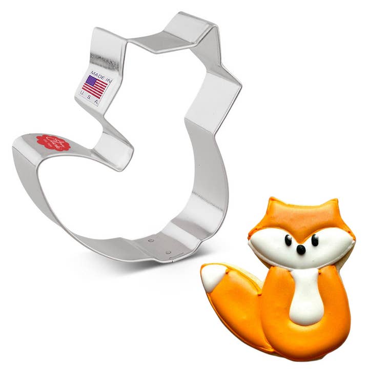 Ann Clark - Wholesale Cookie Cutter - Cute Fox Cookie Cutter. (Bag of 1 Dozen)
