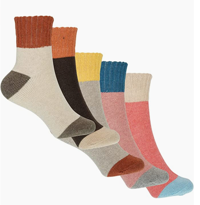 My Wholesale Warehouse - Wholesale Socks - Women's - Generise Pack of 5 Pairs Ladies Thick Wooly Socks32