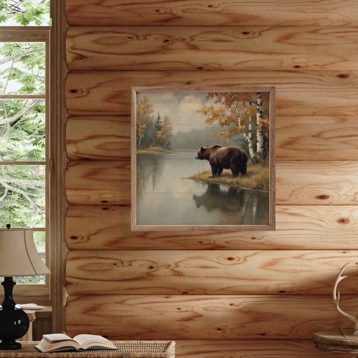 Kendrick Home - Wholesale Sign - Brown Bear at Mountain Lake2