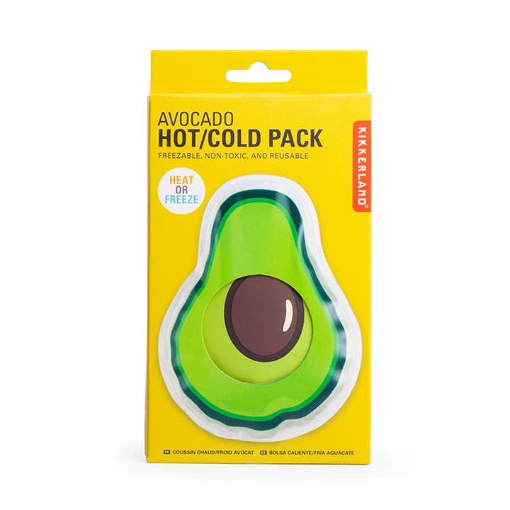 Avocado Hot/Cold Pack for wholesale by Kikkerland Design Inc