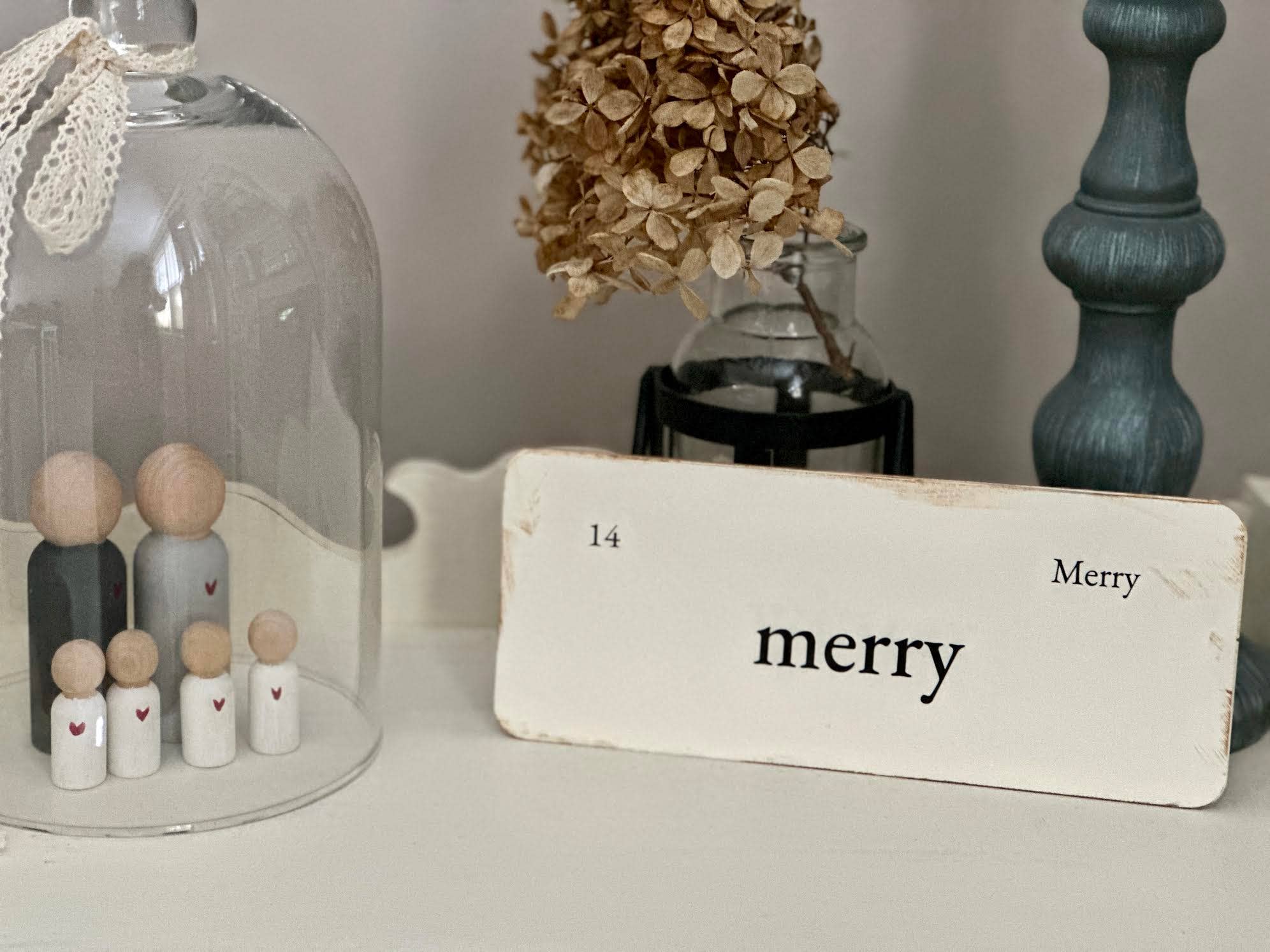 Joy Grace Home Designs - Wholesale Tafelbladdecoratie - Handgemaakte Vintage Geïnspireerde Seizoensgebonden Winter Flashcards2