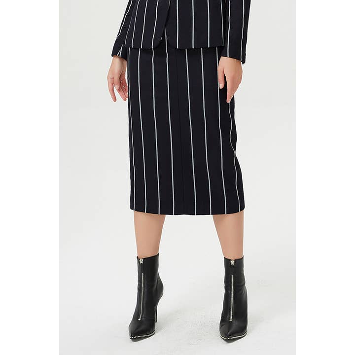 Gonna dritta gessata per la vendita all'ingrosso da parte di Smart and Joy