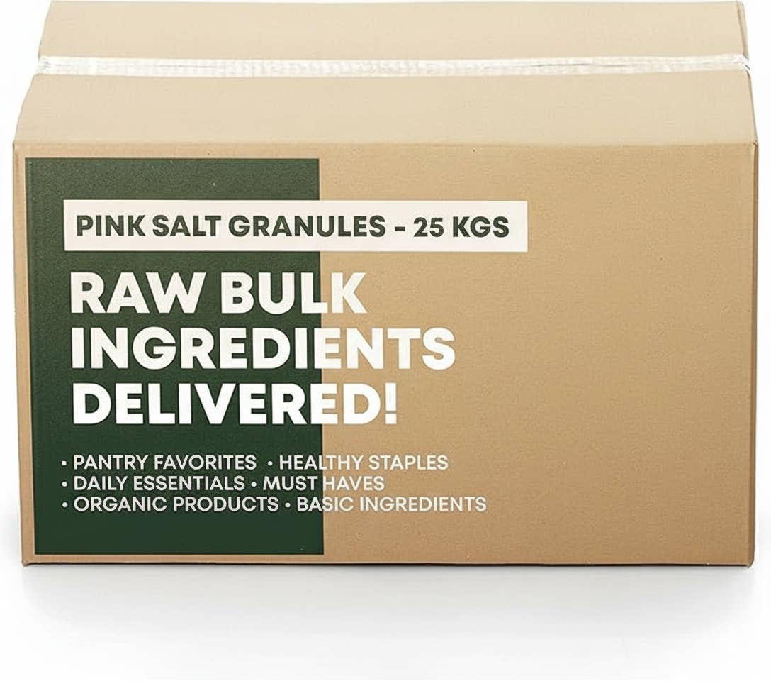PRIDE INDIA BRANDS - Wholesale Salt - Himalayan Pink Salt Medium Grind/Granules- 55 lbs Bulk Bag