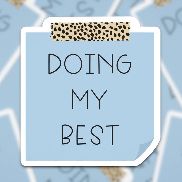 Pegatina impermeable Doing My Best Sticky Note para venta al por mayor de JustJennaJThings