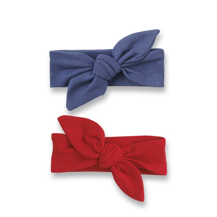 Cintas para el cabello de algodón rojas y azules para niña. para venta al por mayor de Tesa Babe