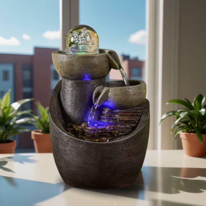 Zen'Arôme - Wholesale Decorative Tabletop Object - Zen Malla Water Fountain - Zen Decoration Gift Idea5