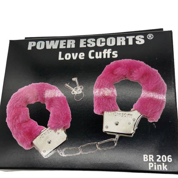 Kinky Pleasure - Wholesale Sex toy - Power Escorts - BR206 Pink Furry Handcuffs1