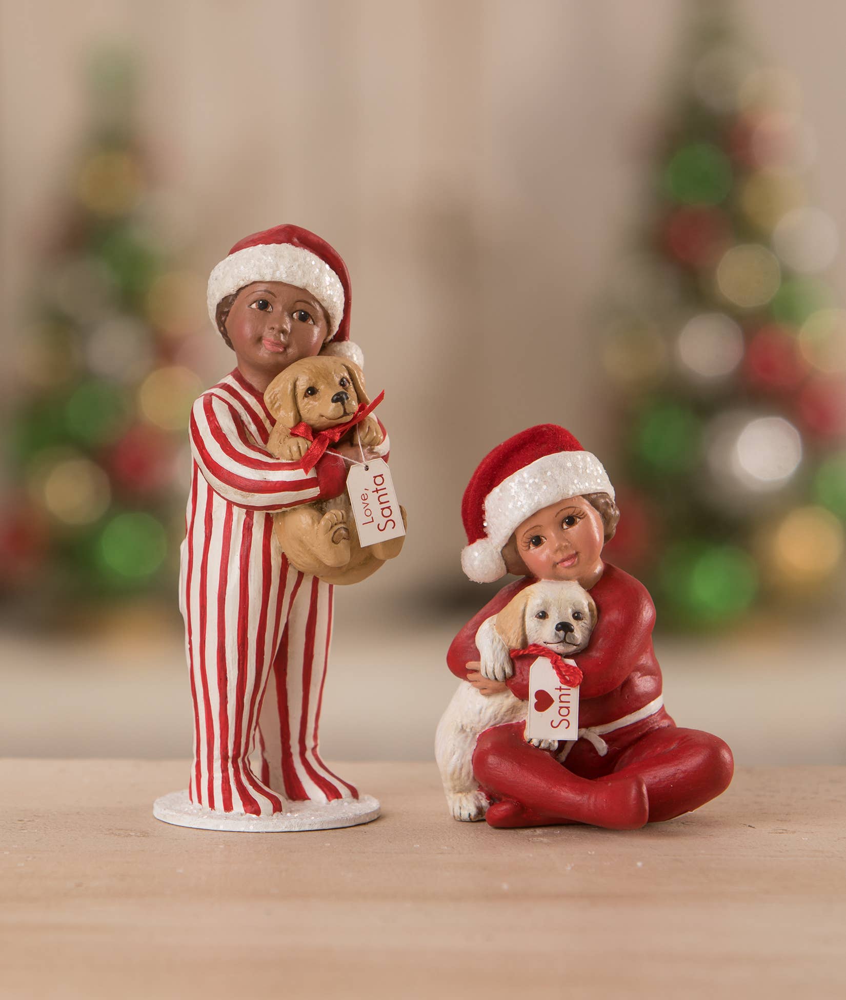 Bethany Lowe Designs - Wholesale Christmas Decoration - Marie's Christmas Puppy Surprise2