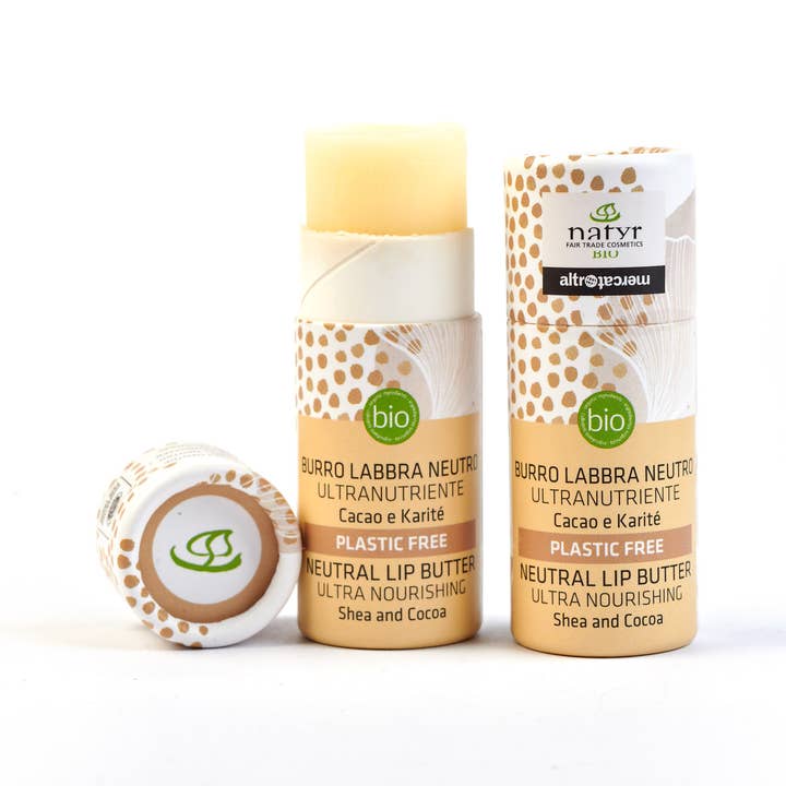 Altromercato - Wholesale Lip Balm - Neutral Lip Butter-Ultra-Nourish.-Cocoa&Shea Butter-Org.10ml0