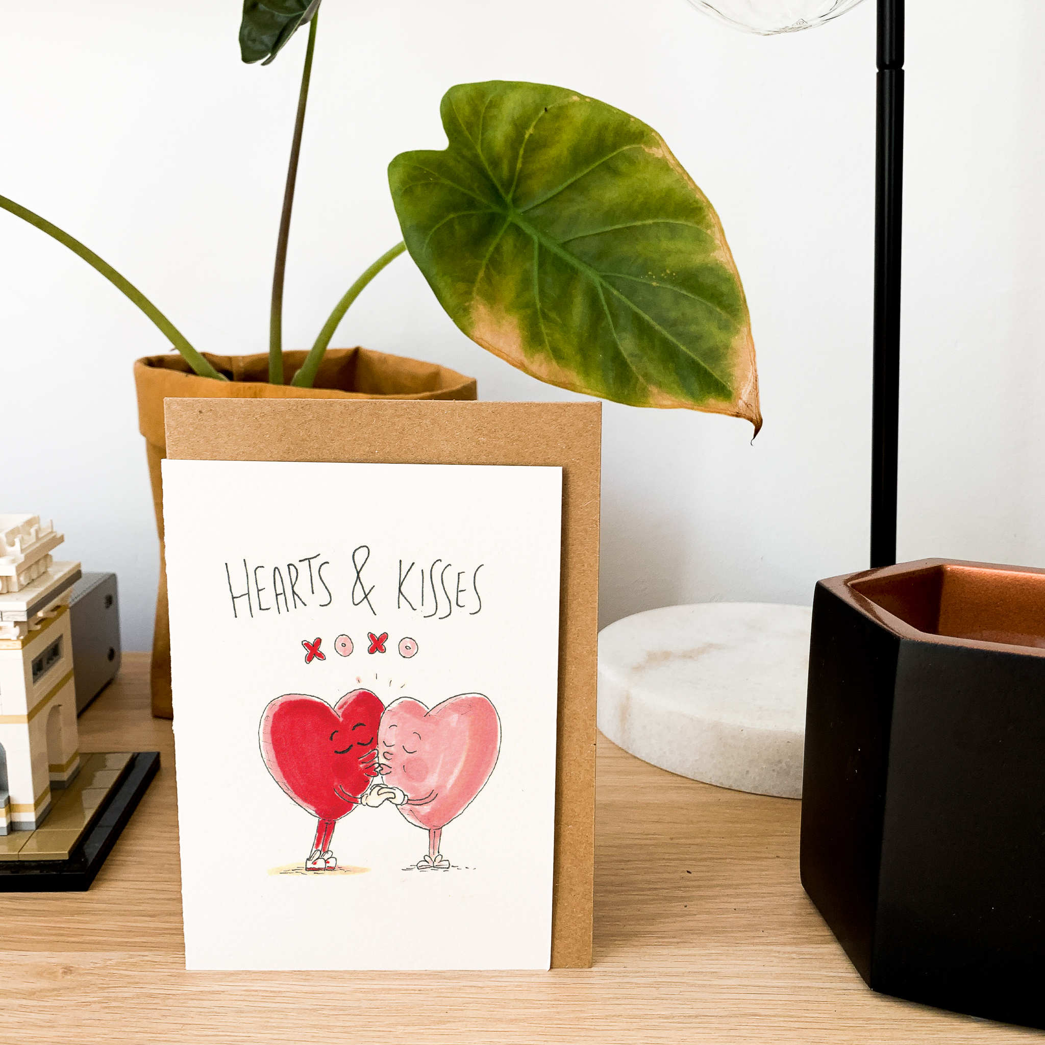 Well Drawn - Wholesale Valentine's Day Card - Hearts and Kisses7