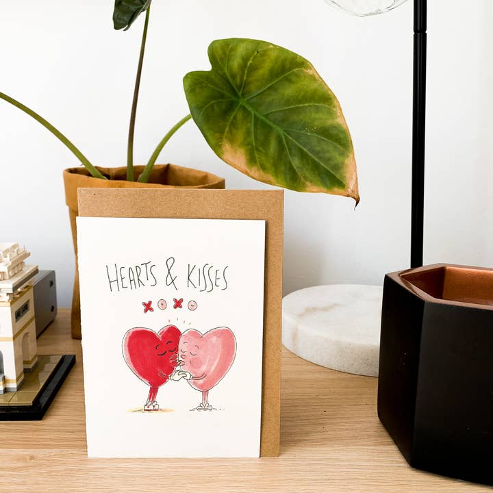 Well Drawn - Wholesale Valentine's Day Card - Hearts and Kisses7