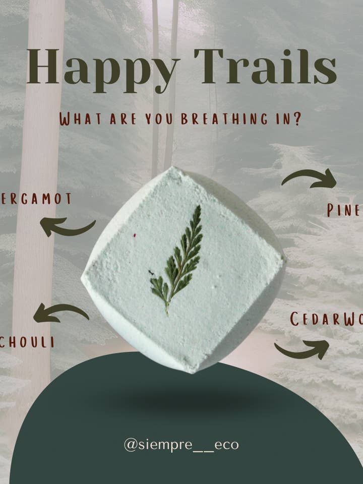 Single Shower Fizzie - Happy Trails for wholesale by Siempre Eco