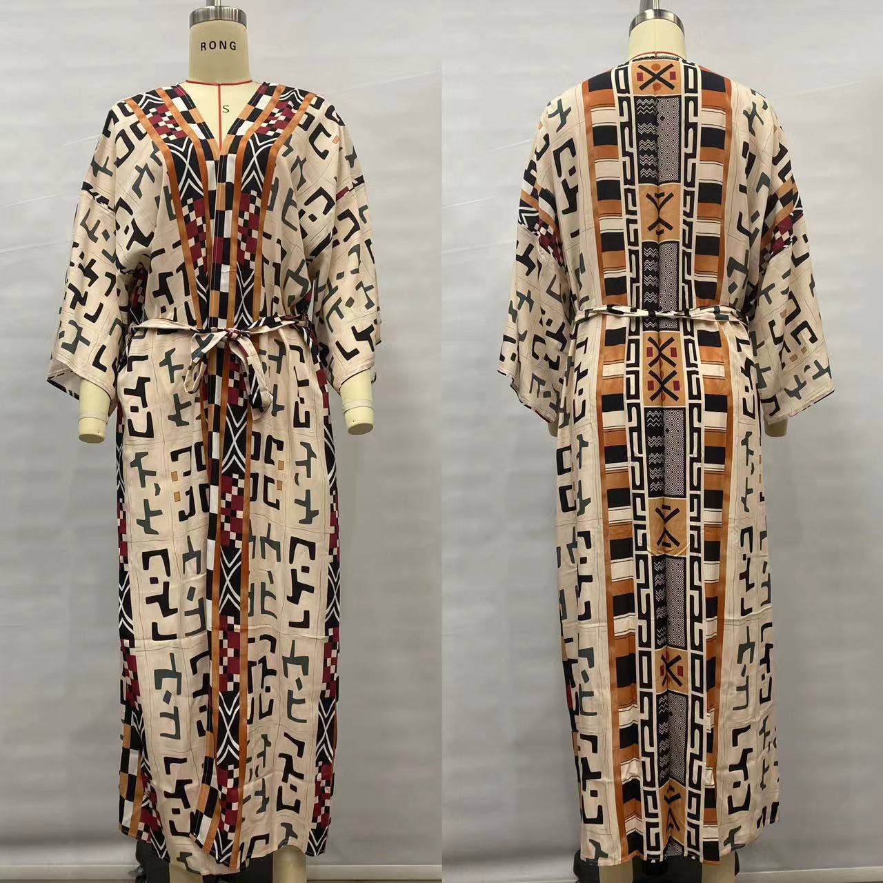 Rosa Clothing - Wholesale Kimono - Women's - Bohemian Geometry Printed Kimono1