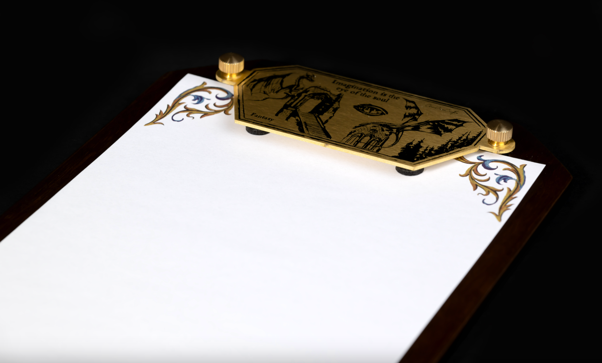 CoraCreaCrafts - Wholesale Clipboard - Dragon Wooden Clipboard3