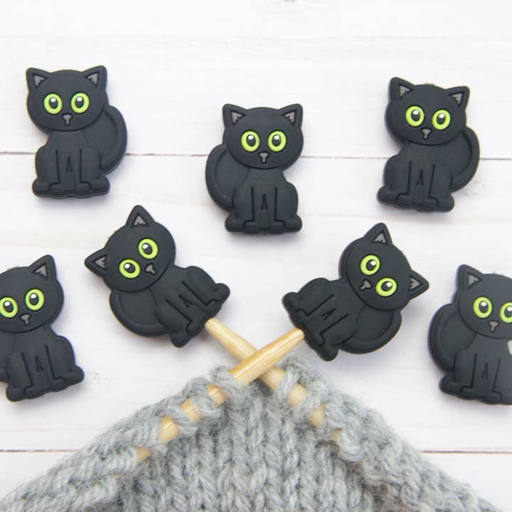 Fox & Pine Stitches - Wholesale Knitting/Crochet Supplies - Black Cat | Stitch Stoppers 1
