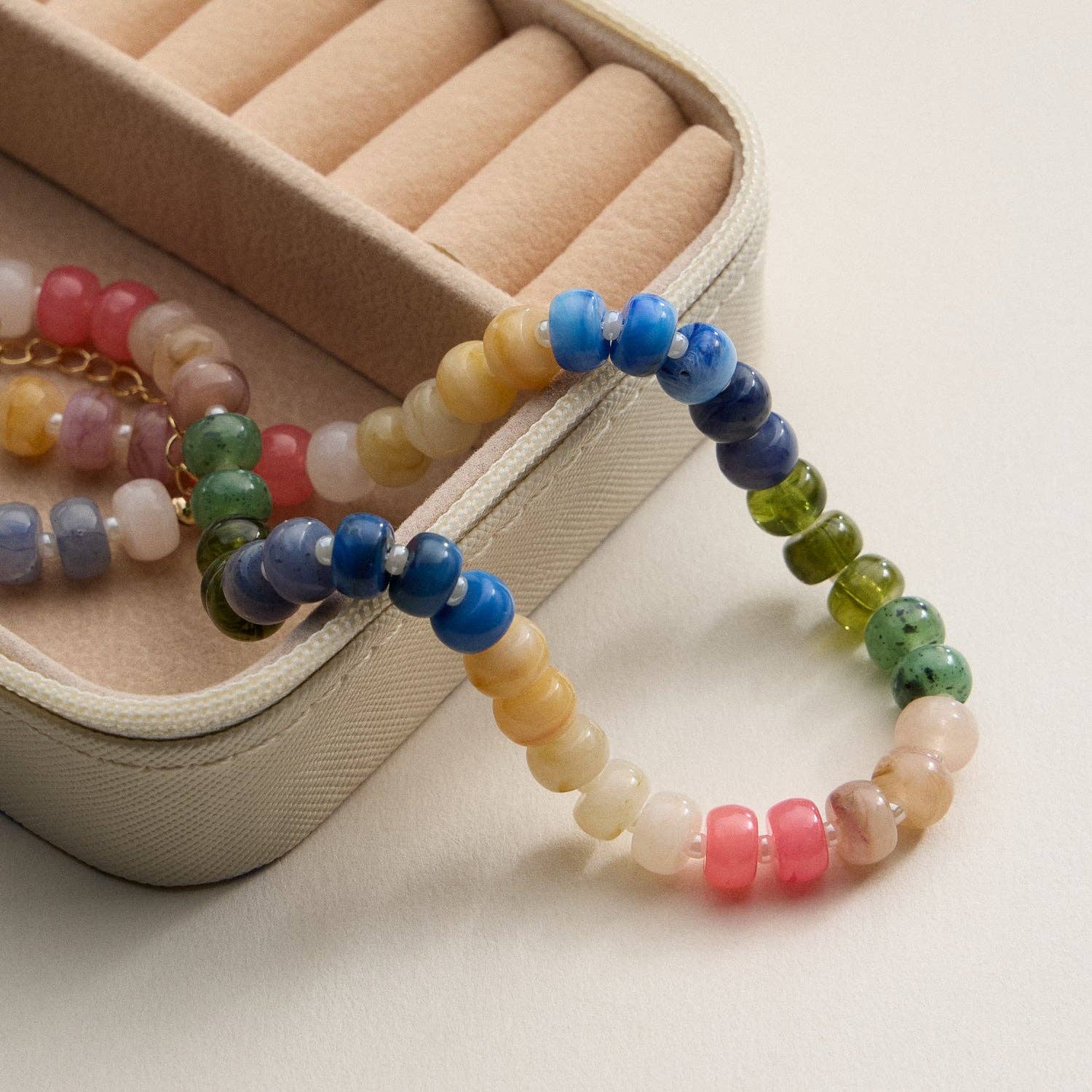 Frem – Colar com missangas/pérolas por atacado – Colar de Contas Redondo com Gradiente de Cor3