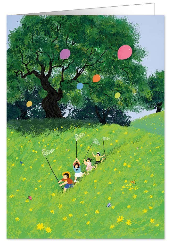 Actetre Deutschland Gmbh - Wholesale Everyday Greeting Card - Kinder spielen auf der Wiese; 19910