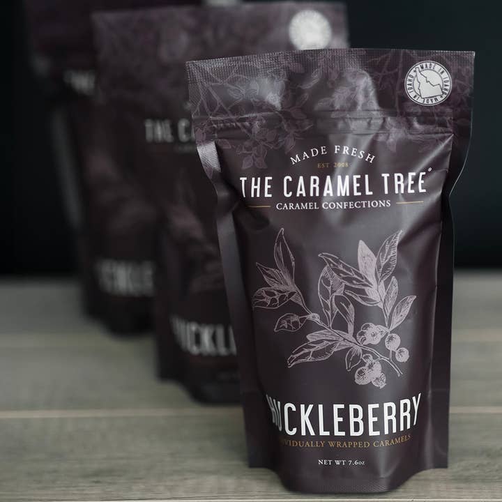 The Caramel Tree® - Wholesale Caramel - Huckleberry Caramel Pouch 7.6oz