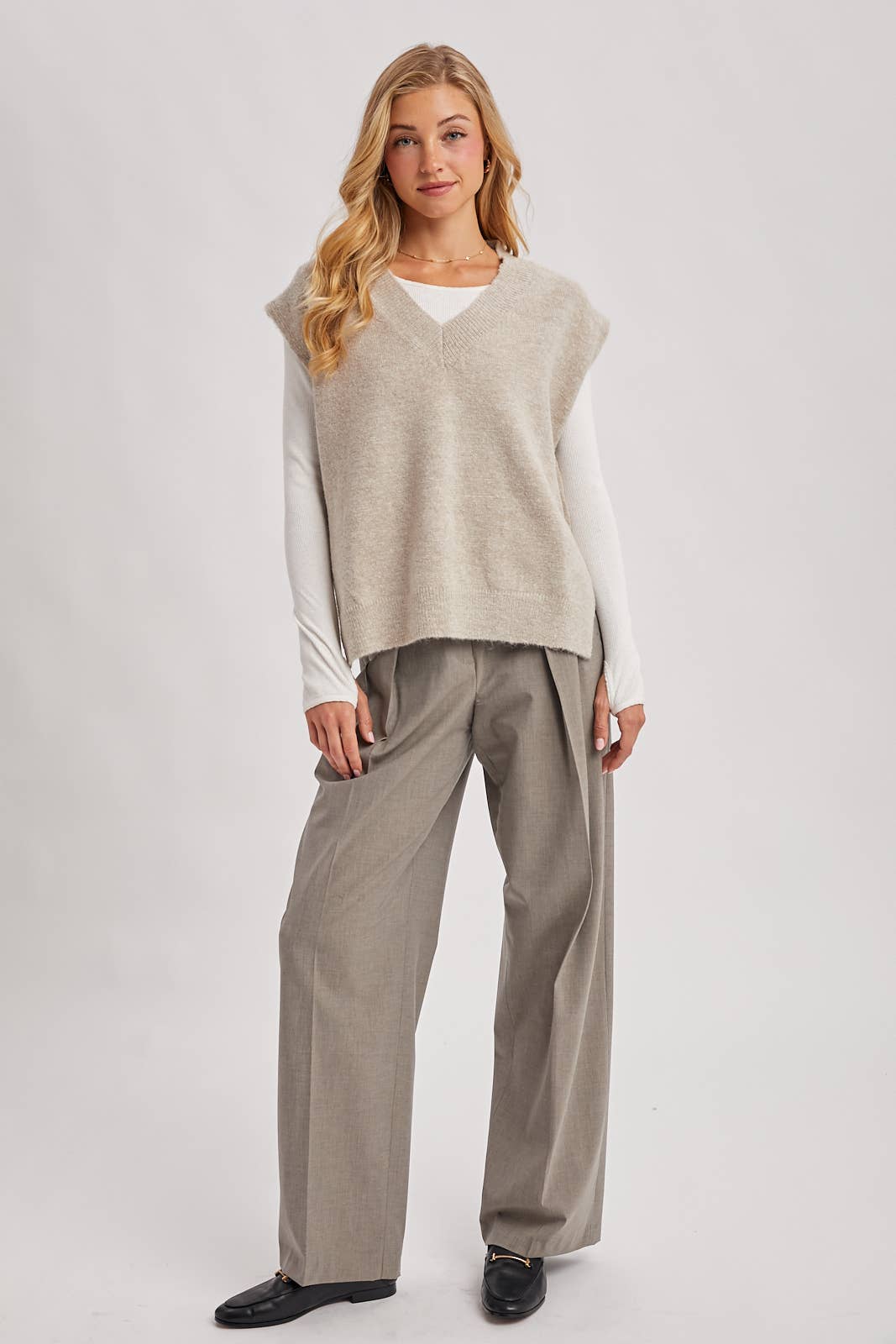 Bluivy - Wholesale Sweater Vest - Women's - OVERSIZED KNIT VEST19