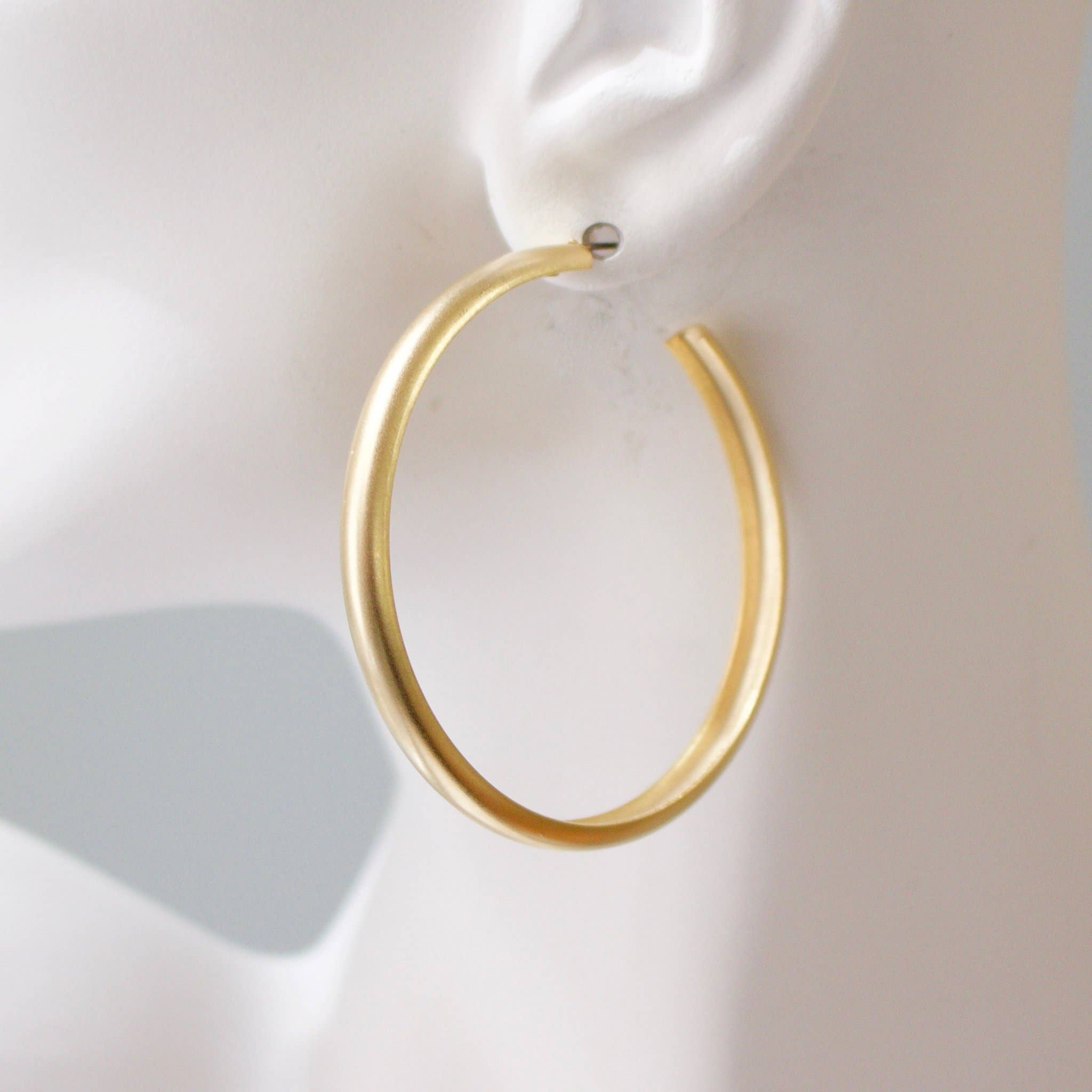 a.v. max - Wholesale Hoop Earrings - 2" Super Hoops|Gold|Silver|Matte Gold0