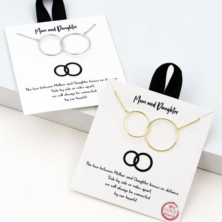Gold-Dipped Mom&Daughter Necklace for wholesale by Fashion City