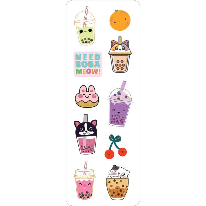 Peter Pauper Press - Wholesale Sticker - Bubble Tea Sticker Set3