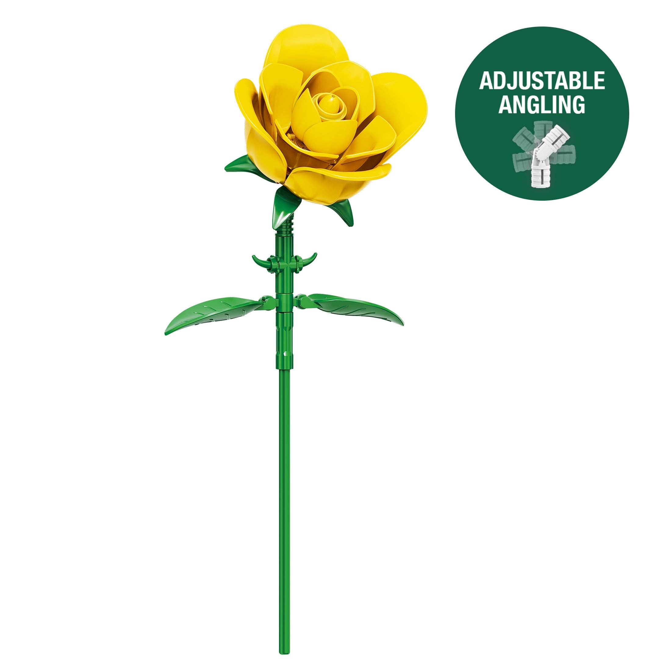 Brickcraft - Wholesale Building Set - Kids - Yellow Rose Botanical Flower Building Kit5